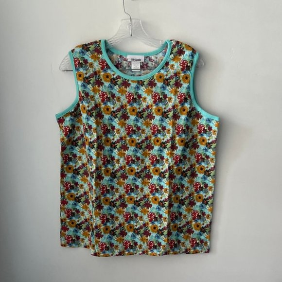 CW Classics Women's Essential Floral Tank Top - Picture 1 of 5